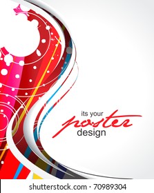 Abstract background with colorful design for text project used, vector illustration.
