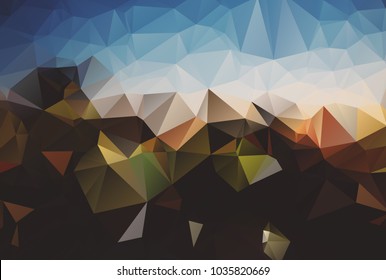 Abstract background. Colorful abstract background for design. Vector template pattern. Geometric triangular mosaic colors of vintage tone. vector illustration frame