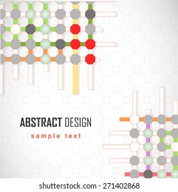 Abstract background with colorful dots