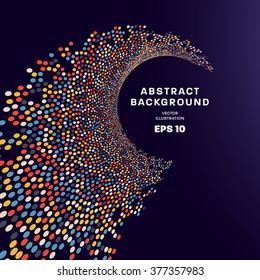Abstract Background with Colorful Dots