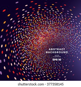 Abstract Background with Colorful Dots