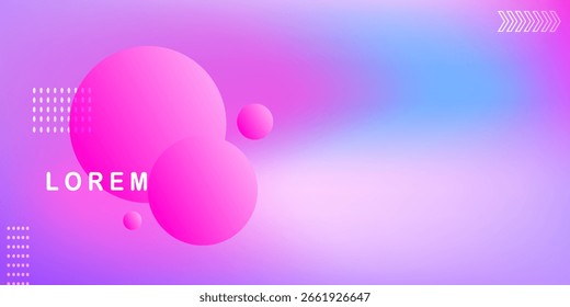Fondo abstracto con puntos coloridos y burbujas, diseño moderno