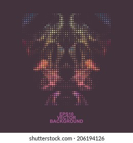 Abstract Background with Colorful Dotted Pattern