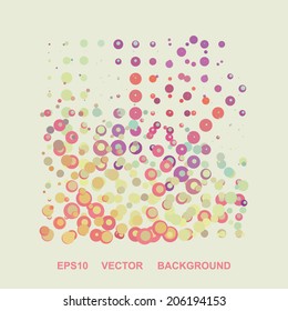 Abstract Background with Colorful Dotted Pattern