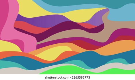 Abstract background with colorful dynamic effect. Futuristic Technology Style. Motion Vector Illustration.