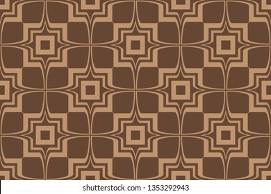 Abstract background. Colorful dynamic stylish wallpaper. Graphic illustration with wavy halftone design. Smart design for your business advert.  Vector illustration, brown color, brown pattern, 
