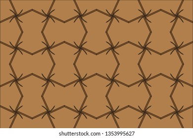 Abstract background. Colorful dynamic stylish wallpaper. Graphic illustration with wavy halftone design. Smart design for your business advert.  Vector illustration, brown color, brown pattern, 