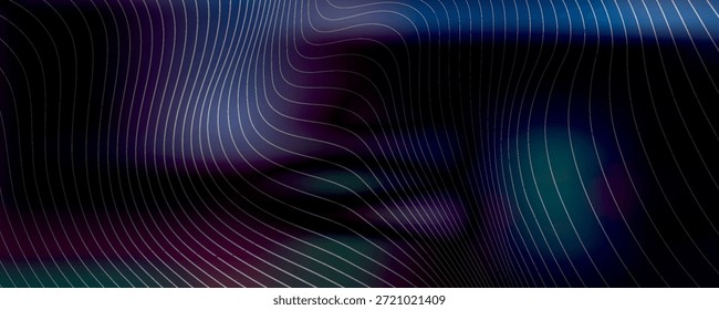 Abstract background. Colorful dynamic stylish wallpaper. Graphic illustration with wavy halftone design.