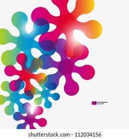 Abstract background with colorful element.