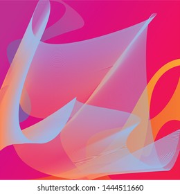 Abstract background. Colorful elements. Liquid lines, gradients. Hologram