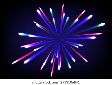 Fundo abstrato com explosão colorida explosão explosão, vetor de estoque