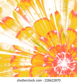 Abstract background with colorful floral pattern. Grungy and painterly effects added to the texture. Useful for web applications, printed media or as a design element for individual projects.
