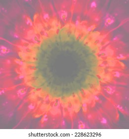 Abstract background with colorful floral pattern. Grungy and painterly effects added to the texture. Useful for web applications, printed media or as a design element for individual projects.