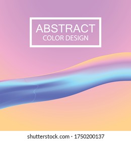 Abstract Background, Colorful Flow Shape, Blend Element, Template For Cover, Flyer, Banners, Presentation, Vector Illustration