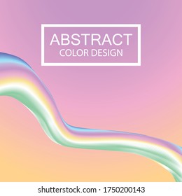 Abstract Background, Colorful Flow Shape, Blend Element, Template For Cover, Flyer, Banners, Presentation, Vector Illustration
