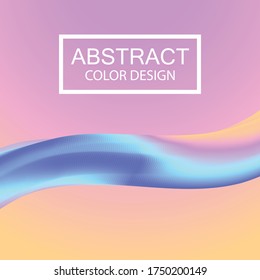 Abstract Background, Colorful Flow Shape, Blend Element, Template For Cover, Flyer, Banners, Presentation, Vector Illustration