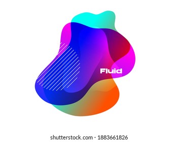 Abstract background with colorful fluid design element for poster, flyer, calendar, brochure, social media