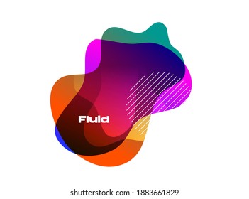 Abstract background with colorful fluid design element for poster, flyer, calendar, brochure, social media