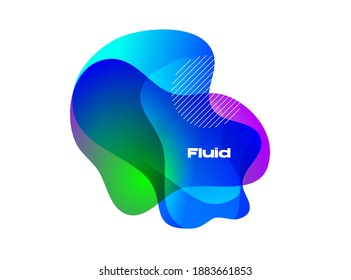 Abstract background with colorful fluid design element for poster, flyer, calendar, brochure, social media