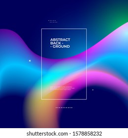 Abstract background with colorful fluid and liquid shape design template