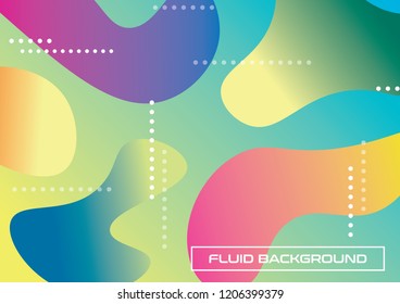 Abstract background with colorful fluid shapes