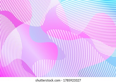 Abstract background with colorful fluid shapes, gradient waves, geometric lines, dynamical forms. Design for poster, banner, card. Abstract liquid illustration. 3D paper images with a subtle blend.