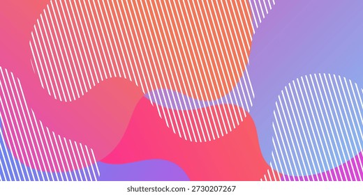 Fondo Abstractas con Formas fluidas de colores, ondas de gradiente, líneas geométricas, formas dinámicas. Diseño para cartel, Anuncio, tarjeta. Ilustración líquida Abstractas. Imágenes de papel 3D con una mezcla sutil.