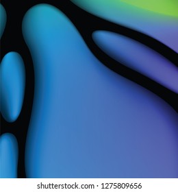 Abstract background with colorful fluid waves Vector illustration 3d geometric template with bright gradients for business design webpage 3D liquid flow