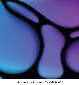 Abstract background with colorful fluid waves Vector illustration 3d geometric template with bright gradients for business design webpage 3D liquid flow