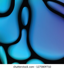 Abstract background with colorful fluid waves Vector illustration 3d geometric template with bright gradients for business design webpage 3D liquid flow