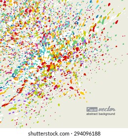 Abstract background - the colorful fountain. A vector.