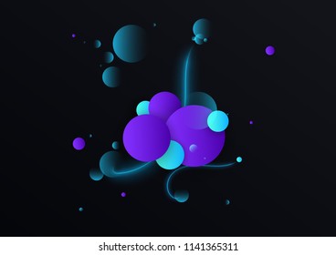 Abstract background. Colorful geometric background design. The composition of the liquid form with bright colors.