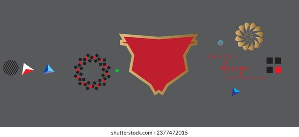 abstract background with colorful geometric elements, Vector shapes