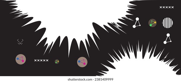 Abstract background with colorful geometric elements, Vector shapes