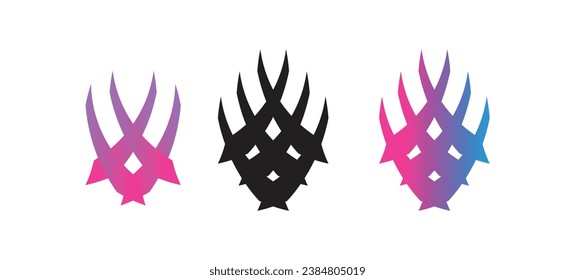 Abstract background with colorful geometric elements and shapes,