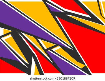 Abstract background with colorful geometric and irregular line pattern