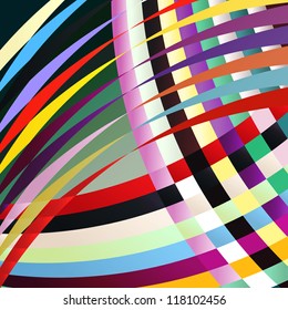 abstract background, colorful geometric lines, illustration