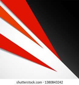 Abstract background of colorful geometric lines with overlap. Vector graphic design