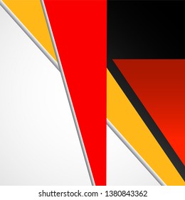 Abstract background of colorful geometric lines with overlap. Vector graphic design