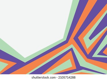 Fondo abstracto con un patrón de líneas geométricas coloridas y un área de espacio de copia