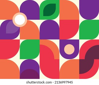 Abstract background with colorful geometric mosaic