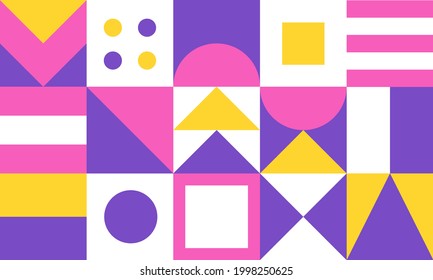Abstract background. Colorful geometric mural wallpaper. Eps10 vector