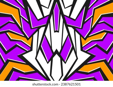 Abstract background with colorful geometric ornament pattern