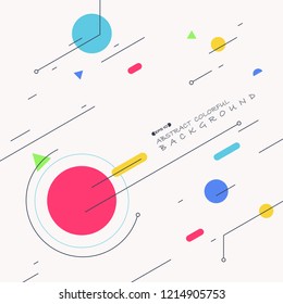 Abstract background of colorful geometric pattern with space, vector eps10