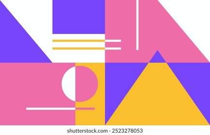 Abstract Background With Colorful Geometric Pattern