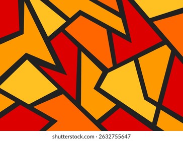 Fundo abstrato com padrão geométrico colorido. Papel de parede interior abstrato