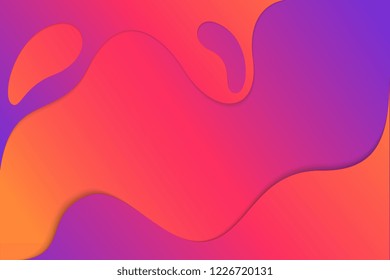 Abstract background with colorful geometric shapes. Dynamic shapes composition. Wide geometric background. Shapes with trendy gradients composition. Eps10 vector