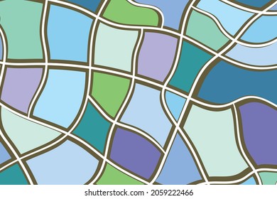 Abstract background with colorful geometric shapes. Design for poster, banner, card. Rainbow abstract round, triangles illustration. 3D paper grid with a subtle blend of bright colors. Copy space.