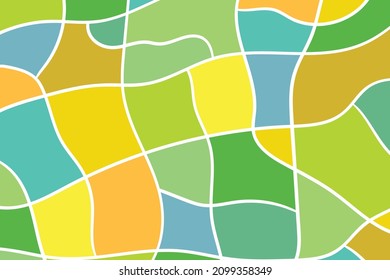 Abstract background with colorful geometric shapes. Design for poster, banner, card. Rainbow abstract round, triangles illustration. 3D paper grid with a subtle blend of bright colors. Copy space.