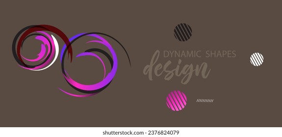 abstract background with colorful geometric Shapes and elements,